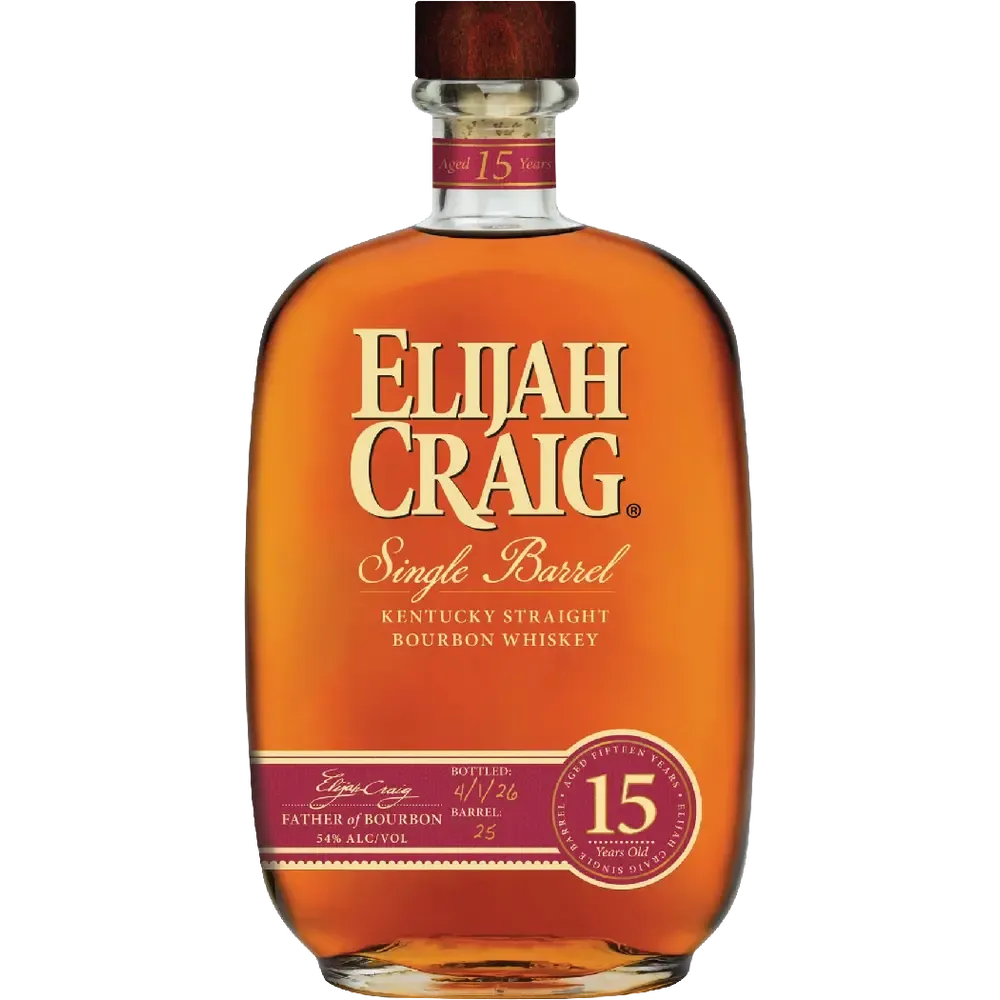Elijah Craig 15 Year Single Barrel Bourbon