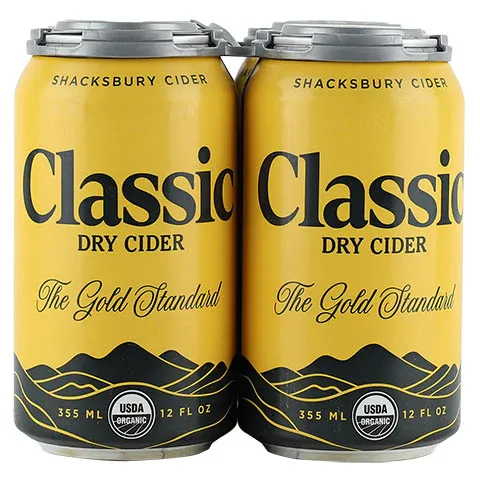 Shacksbury Classic Dry Cider 4pk 12oz Cans