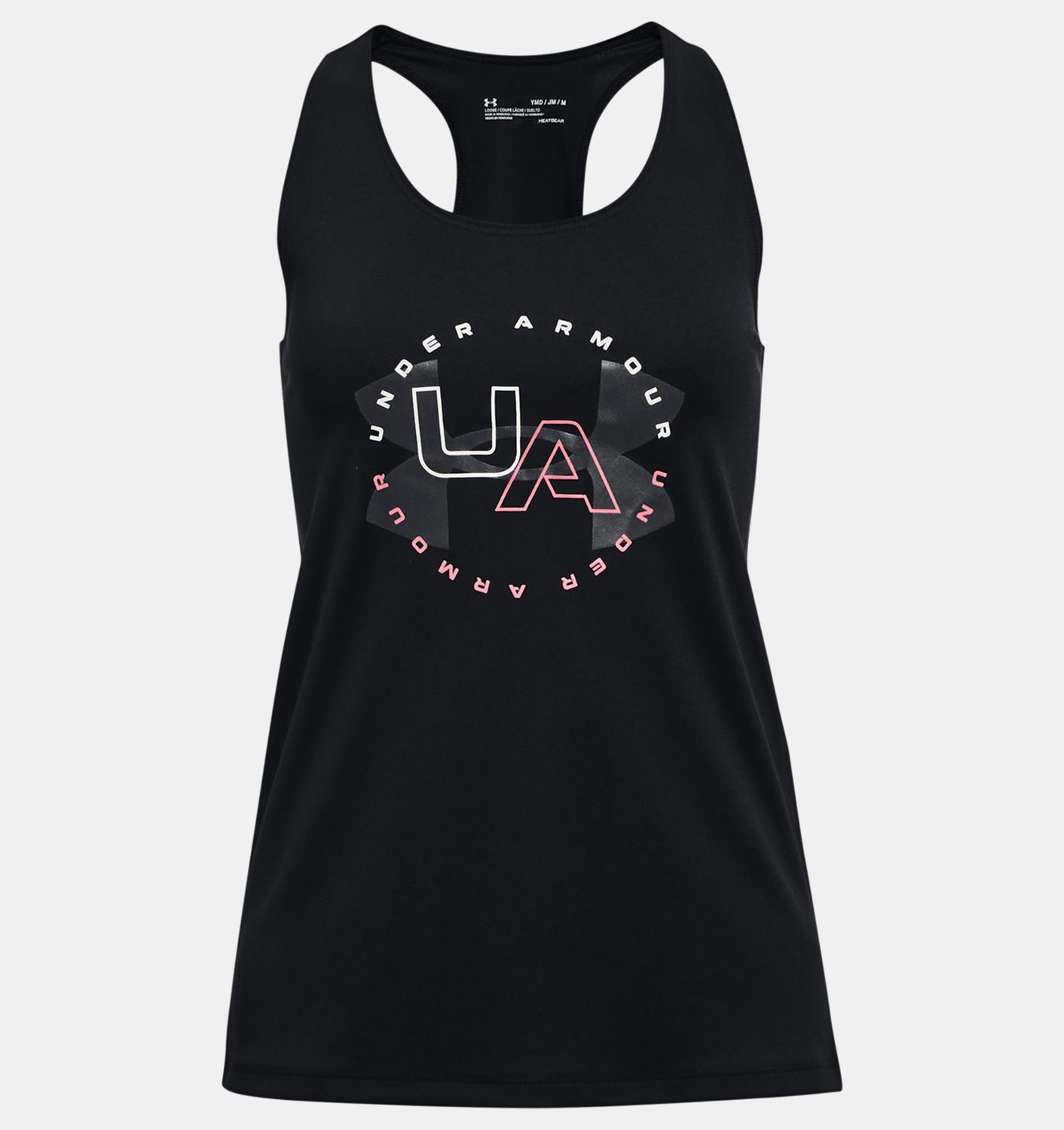 Girls&#39; UA Tech™ Big Logo Tank, Color: Black 001, Size: Youth Small