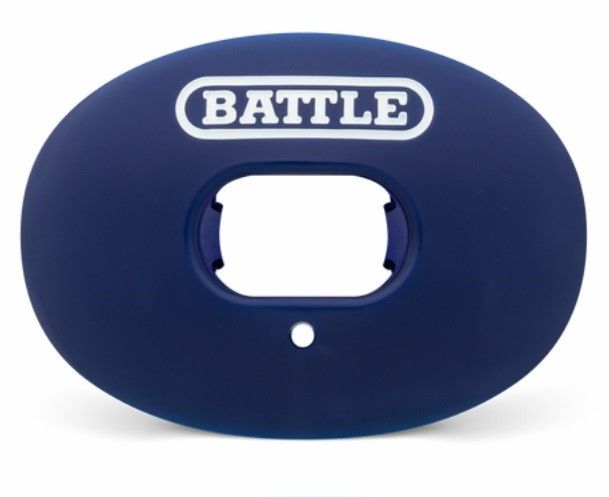 Oxygen Convertible Strap Football Mouthguard, Color: Navy