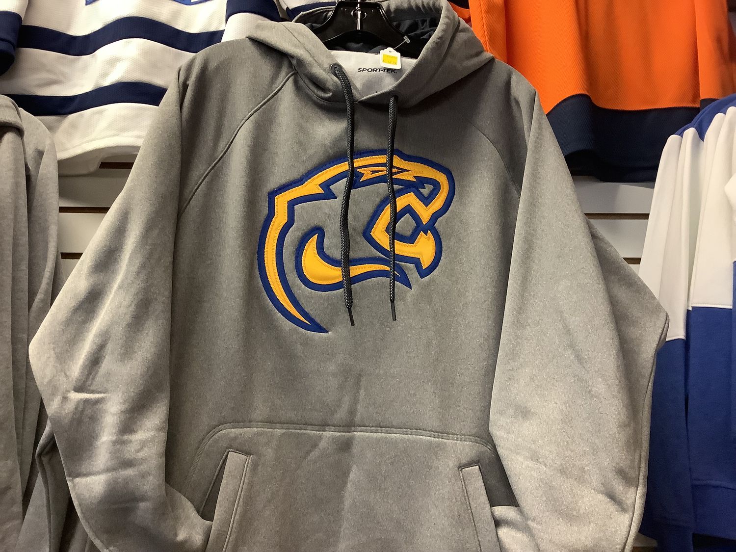 Prowler Football Cat Head Twill Logo Hoodie, Size: Small