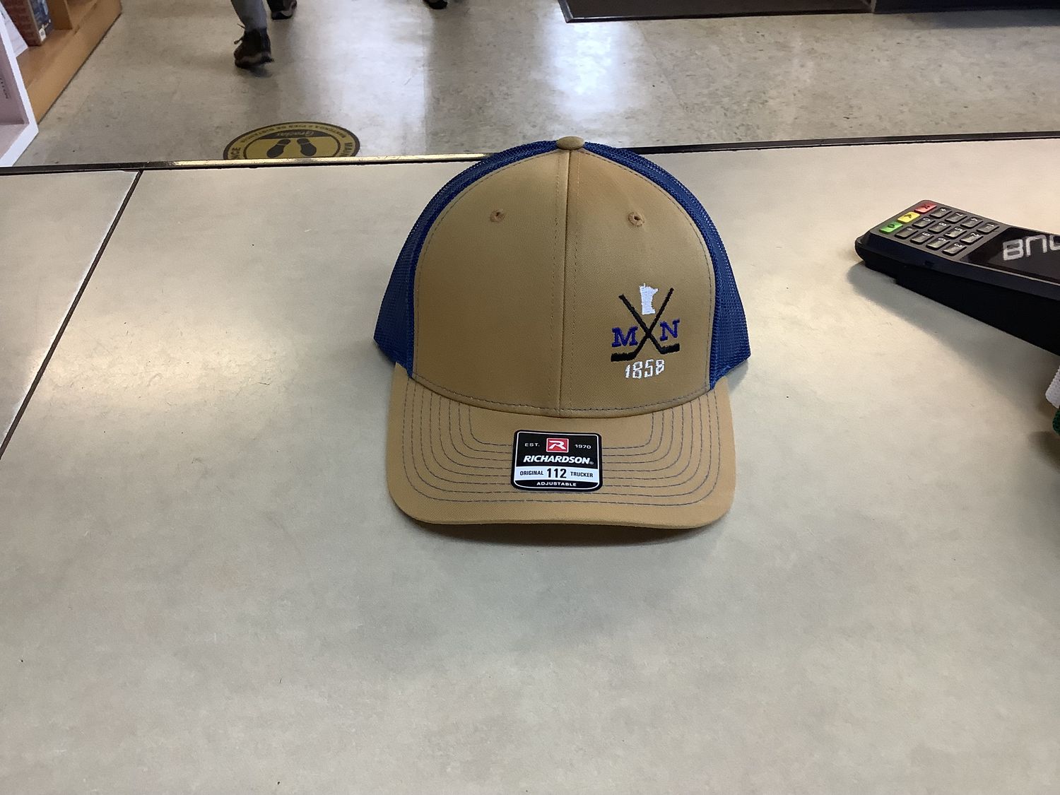MN Hockey 1858 Snapback OSFM, Color: True Blue/Biscuit