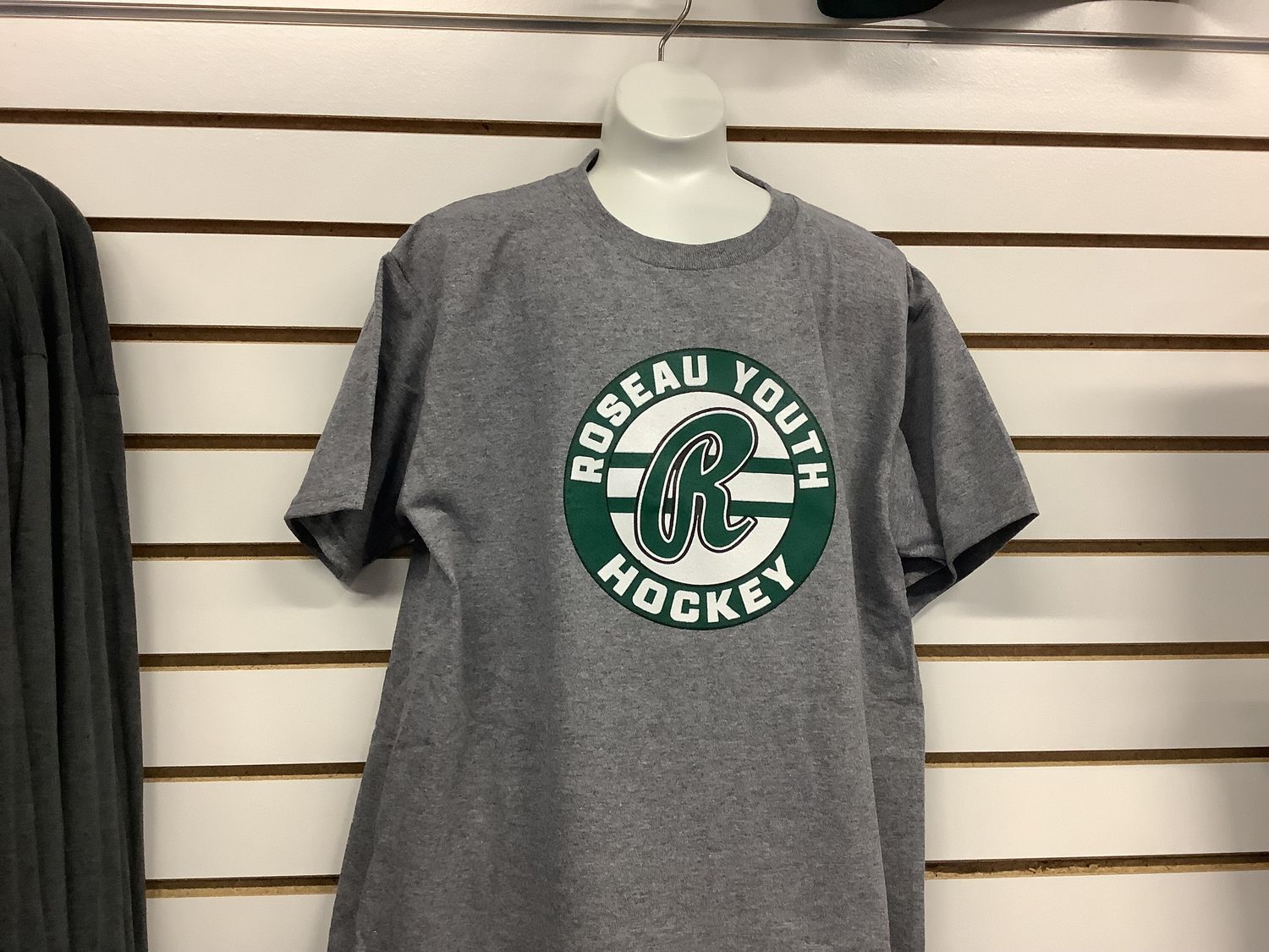 Roseau Youth Hockey T-shirts Youth Sizes, Color: Grey, Size: Youth XS