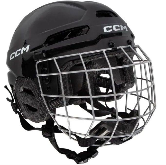 CCM Mutltisport Youth Hockey Helmet Combo, Color: BLACK