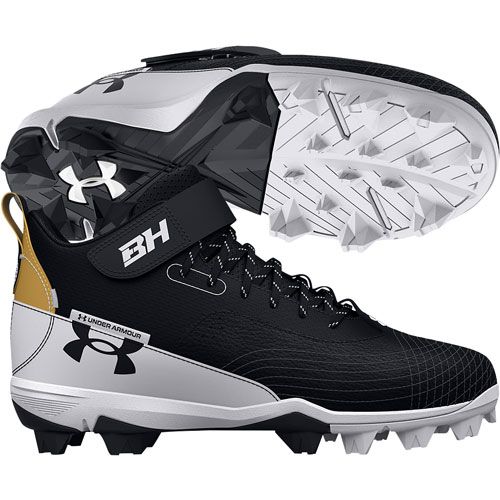 UA Harper 7 Mid RM, Color: Black/White 001, Size: 6.5