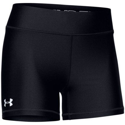 UA Girls Team Shorty 4, Color: Black 001, Size: Youth Small