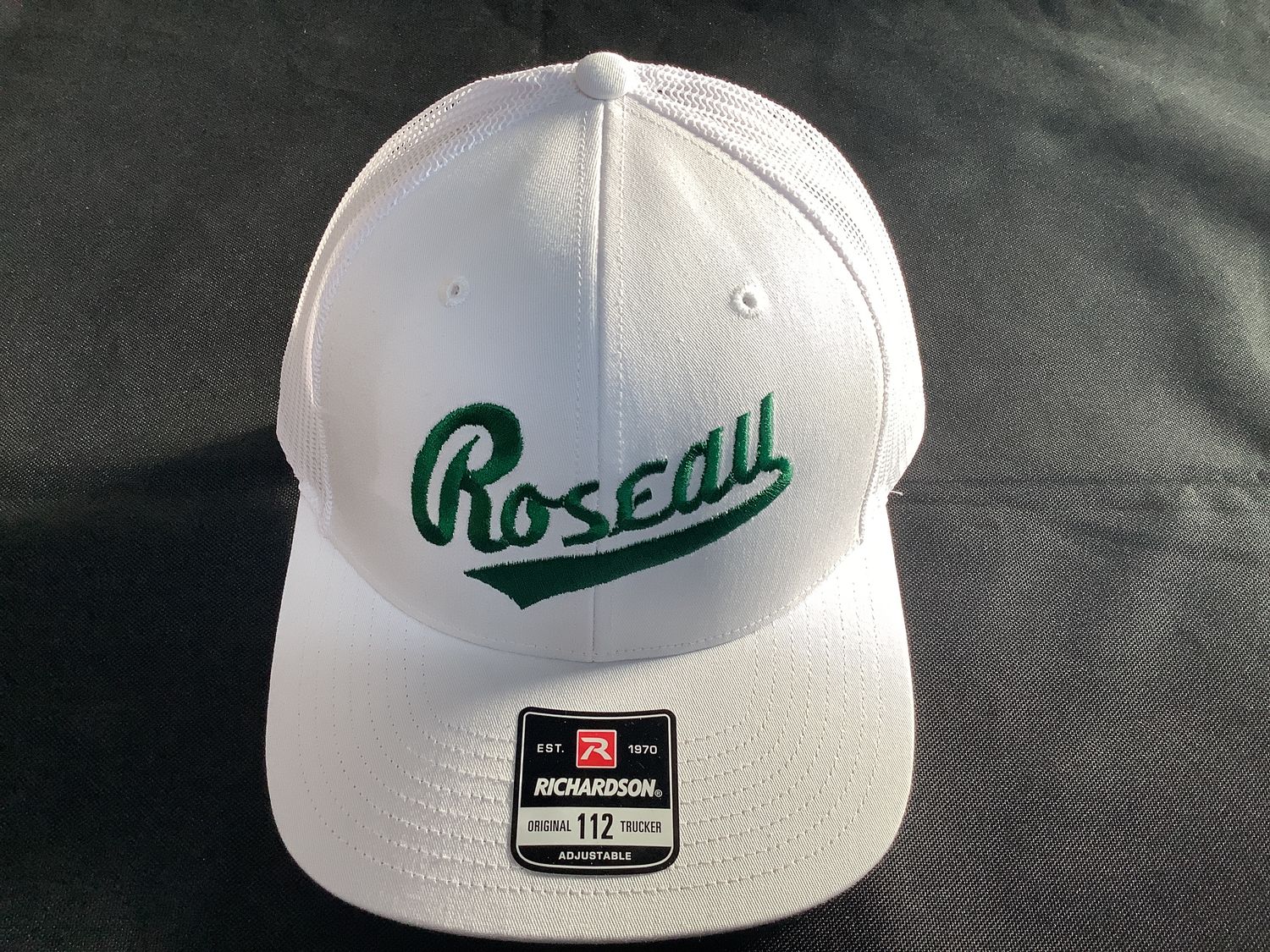 Roseau Embroidered 112 Snapback Hat OSFM, Color: White