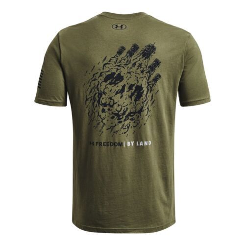 Men&#39;s UA Freedom By Land T-Shirt, Color: Marine OD Green 390, Size: Small