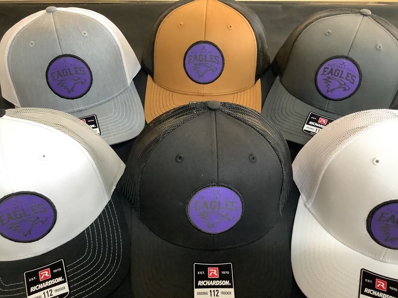Red Lake Falls Hockey Purple Patch Snapback Hat OSFM