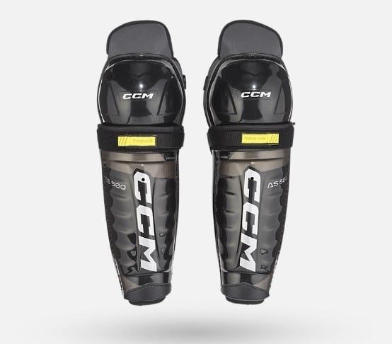 CCM TACKS AS-580 HOCKEY SHIN GUARDS - JUNIOR