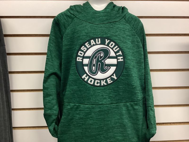 Roseau Youth Hockey Twill/Felt Logo All Pro Performance Youth Hoody