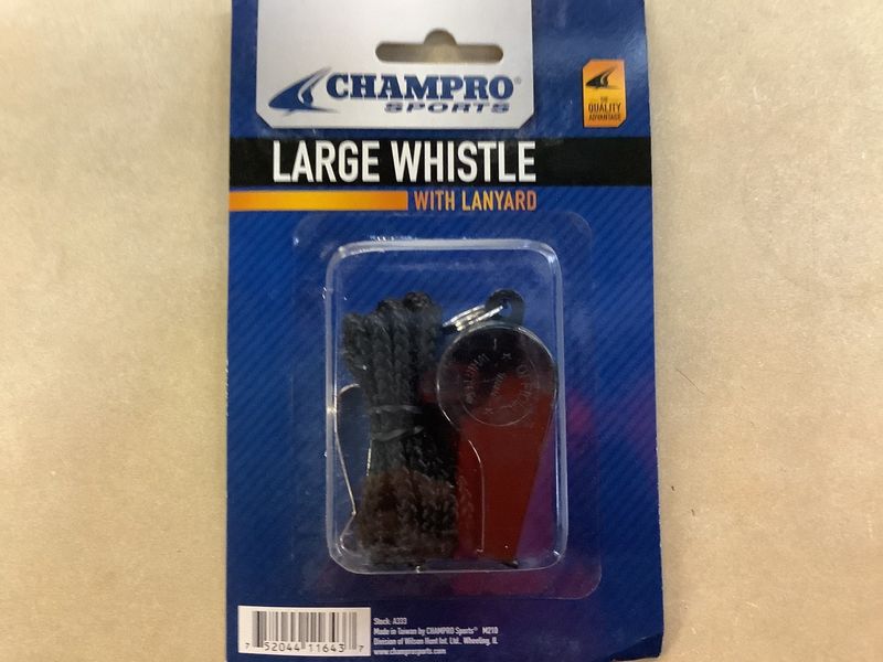 Large Whistle w/ Lanyard Plastic
