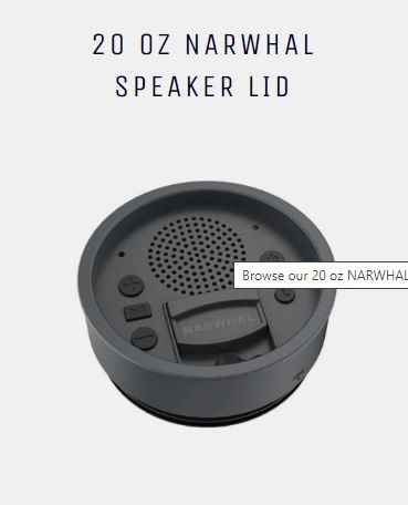 Narwhal Speaker Lid