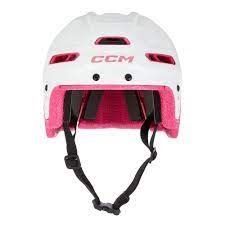 CCM Mutltisport Youth Hockey Helmet white/pink