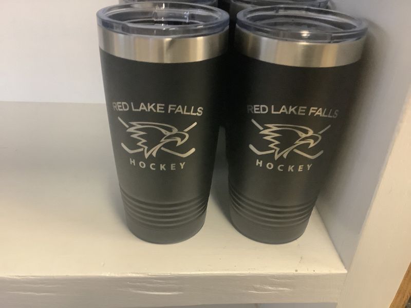 Red Lake Falls Hockey 20 oz Tumbler Black