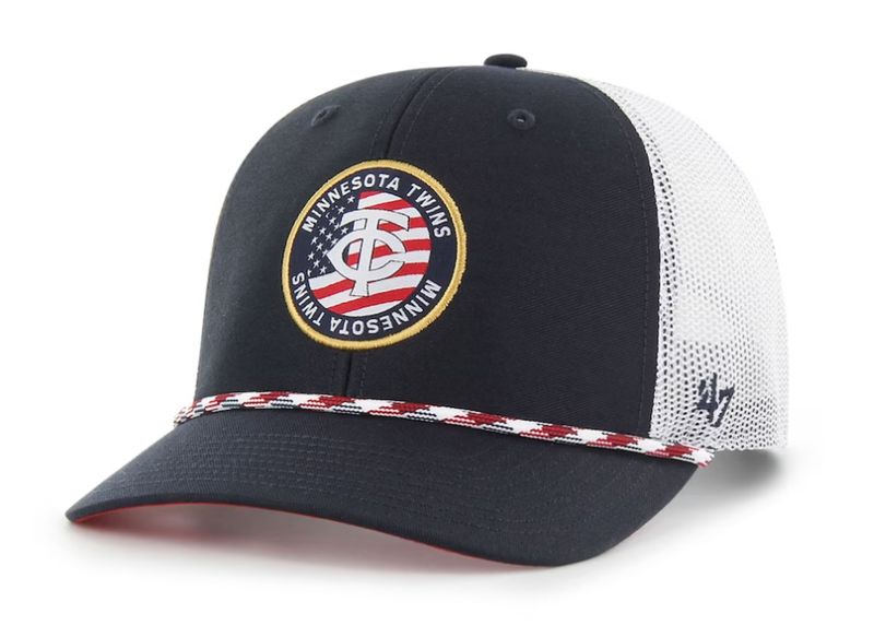 Minnesota Twins Navy Union Patch 47 Trucker
