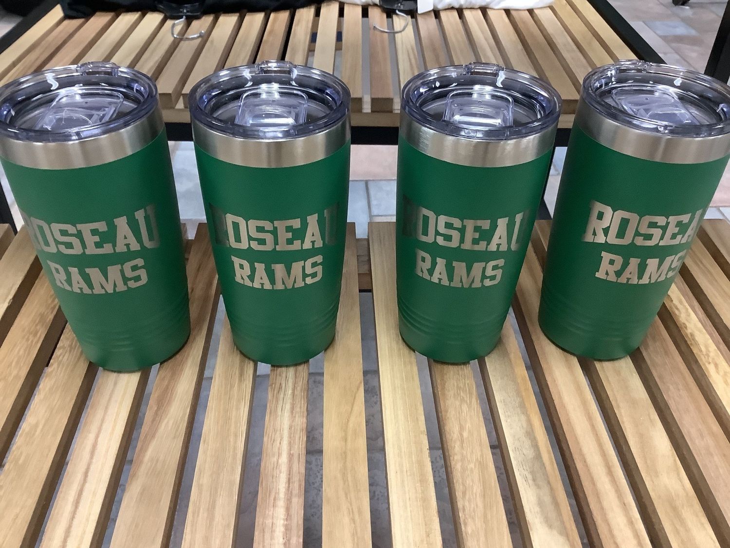 Roseau Rams  20 oz Tumbler
