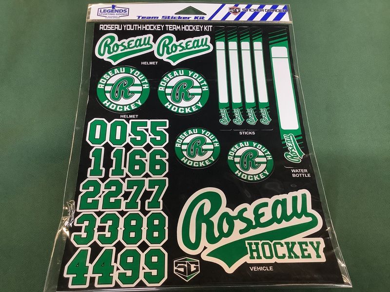 Roseau Youth Hockey Team Sticker Kits