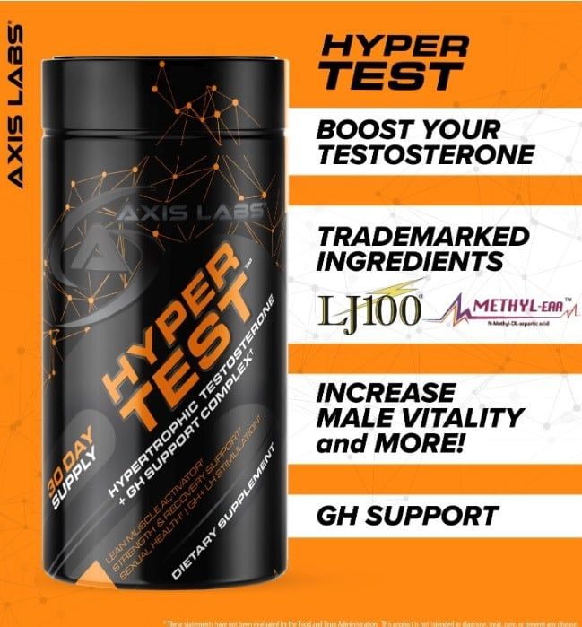 Axis Labs Hyper Test 30 day supply 120 Caps