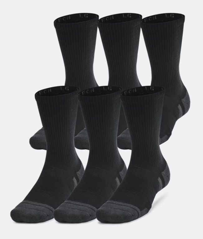 Kids&#39; UA Performance Tech 6-Pack Crew Socks