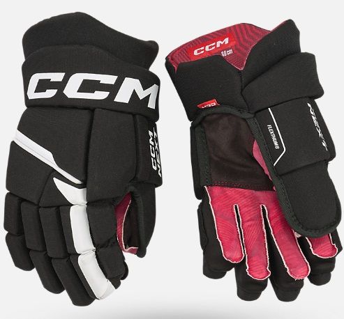 CCM NEXT GLOVES JUNIOR, Color: BLACK, Size: 10