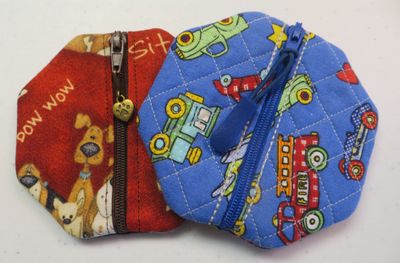 Octagon Coin Pouches