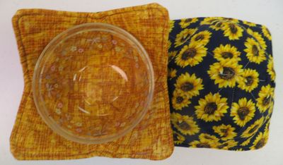 Black Background w/Small Sunflowers