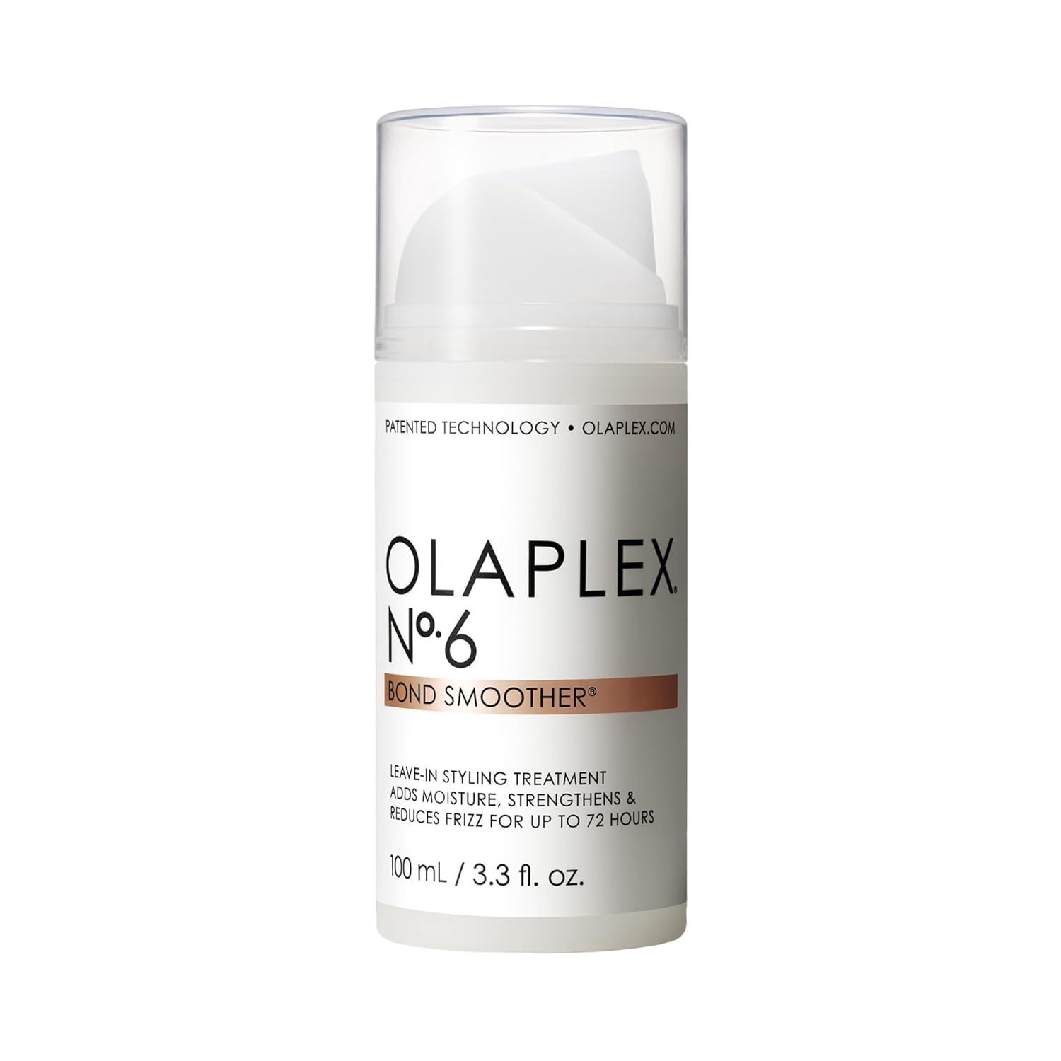 OLAPLEX No. 6 Bond Smoother, Leave-In Styling Hair Cream Treatment, Smooths, Conditions, &amp; Strengthens, Frizz Control for Up to 72 Hours, For All Hair Types, 3.3 fl oz