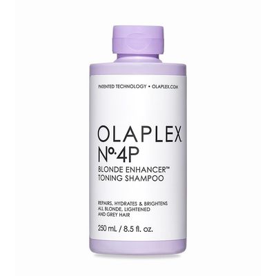 OLAPLEX No. 4P Blonde Enhancer Purple Toning Shampoo, Repairs, Hydrates, &amp; Brightens All Blonde, Lightened, &amp; Grey Hair, 8.5 fl oz