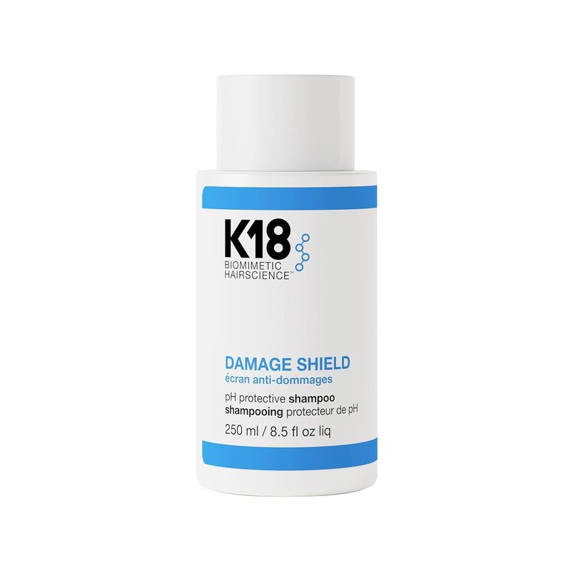 K18 Damage Shield Protective Shampoo, Reduces Frizziness &amp; Tangles, Maintains Hair Health, 8.5 Fl Oz