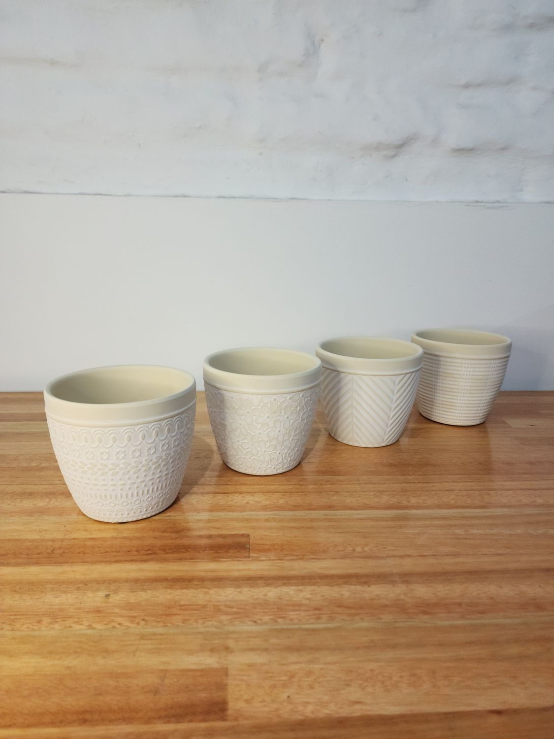 Set maceta cerámica X4