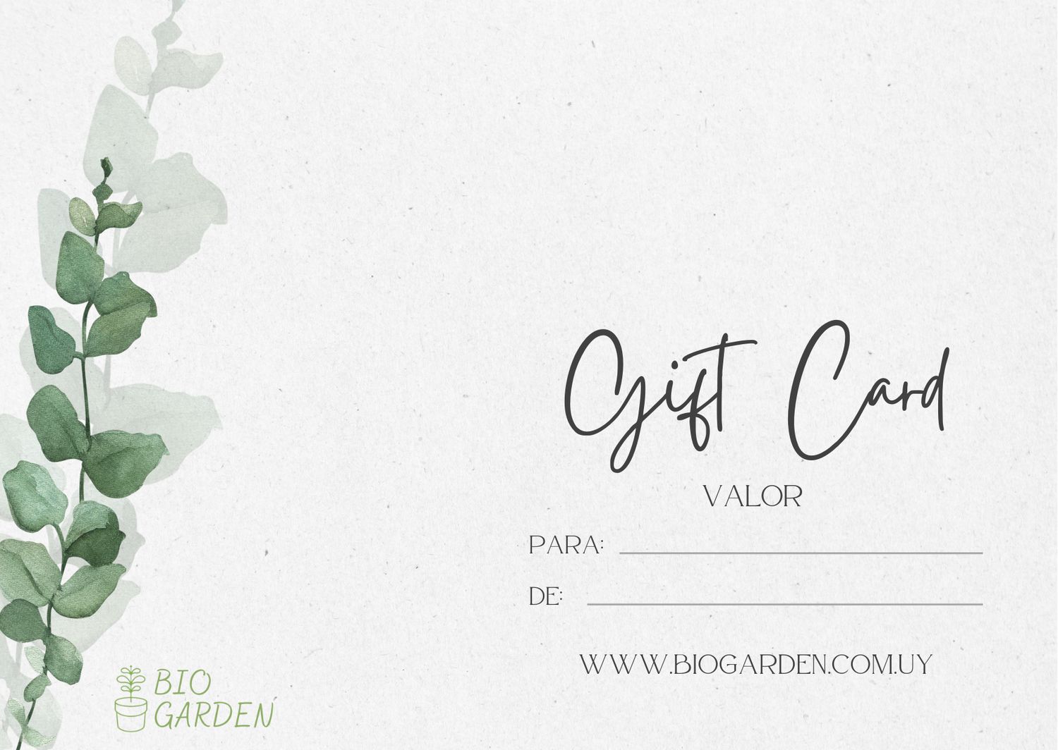 Tarjeta regalo