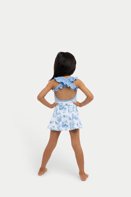 Palmer Dress, Ballet Toile Print
