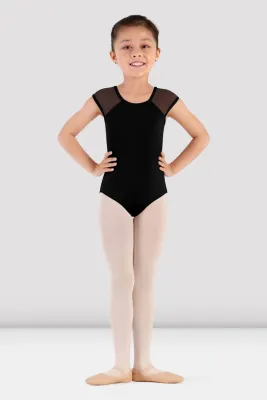 CL9282, Scoop Neck Back Mesh Cap Slv Leo