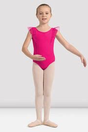 M488C, V Neckline Frill Tank Leo