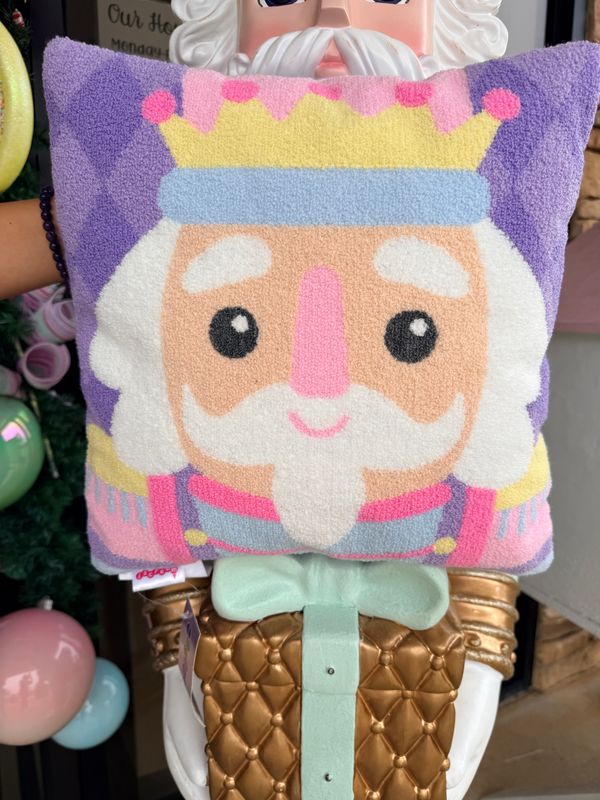 Nutcracker Chenille Pillow