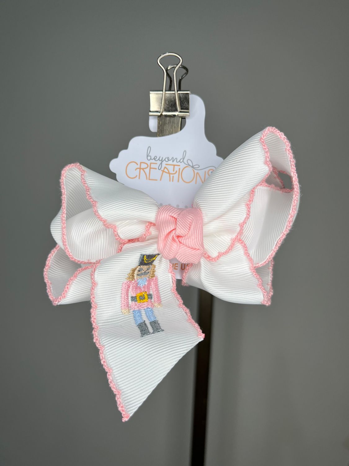 Pink Nutcracker Bow, 4.5 inch