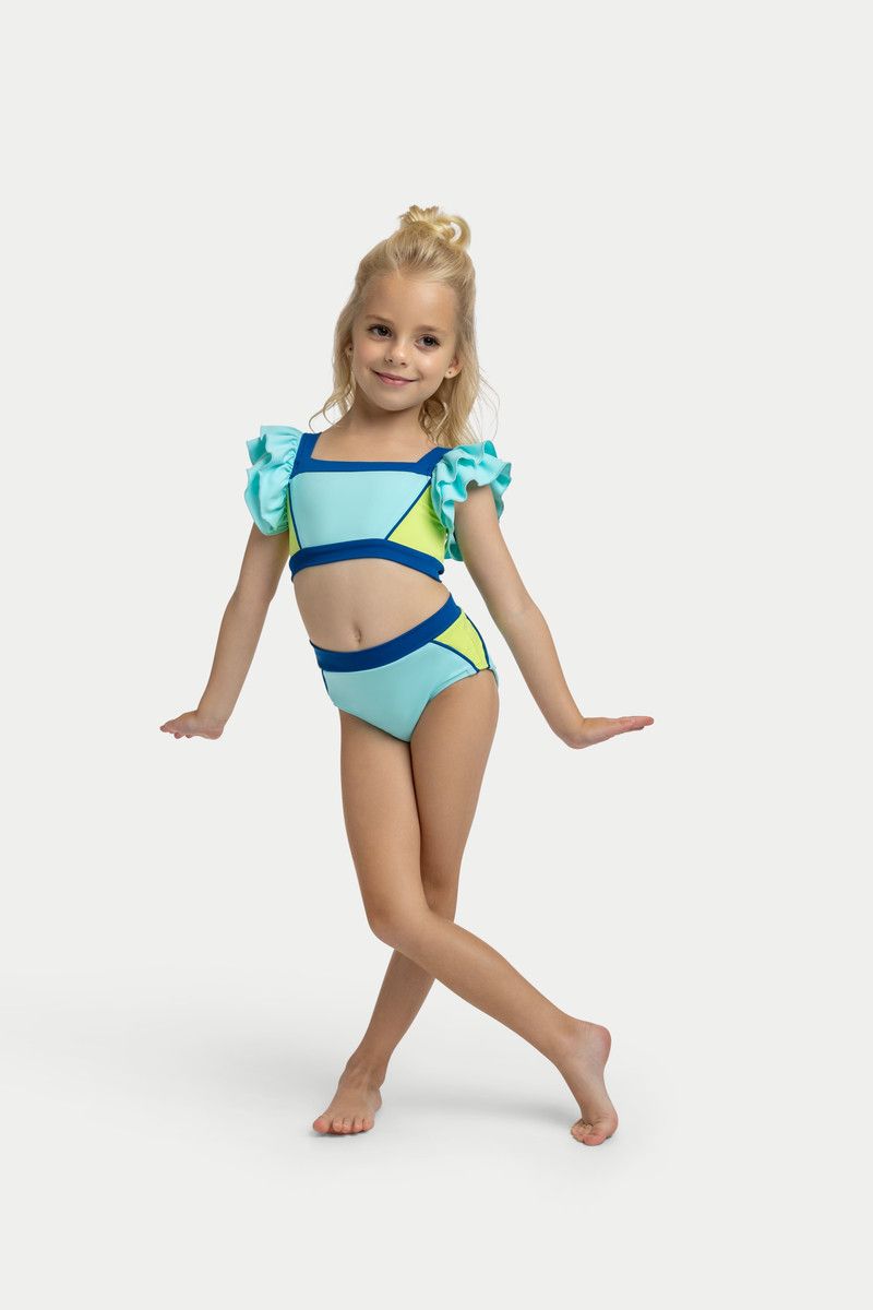 Roxie Ella Set-Aqua/Blue/Lime