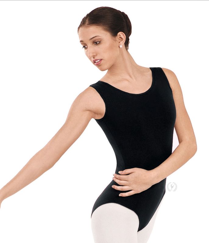 4402 Adult Microfiber Tank, BLK