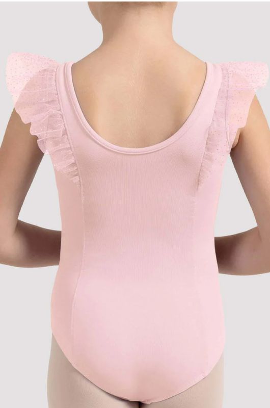 M488C, V Neckline Frill Tank Leo