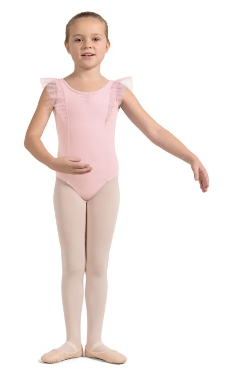 M488C, V Neckline Frill Tank Leo