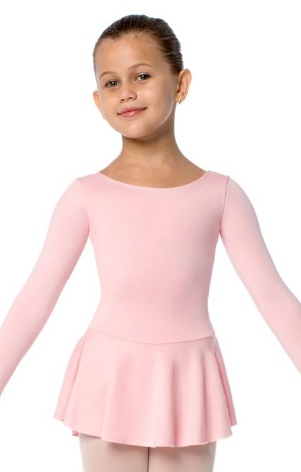SL123, Child Skirted Leo Lt. Pink 2-4*