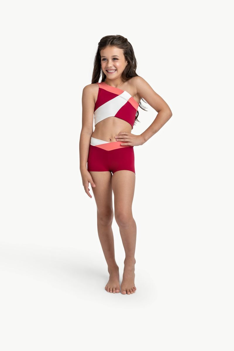 Roxie Norah Short Set Berry/White/Watermelon