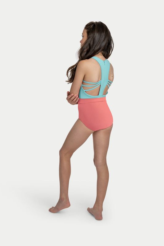 Roxie Brynn Leotard Coral/Aqua