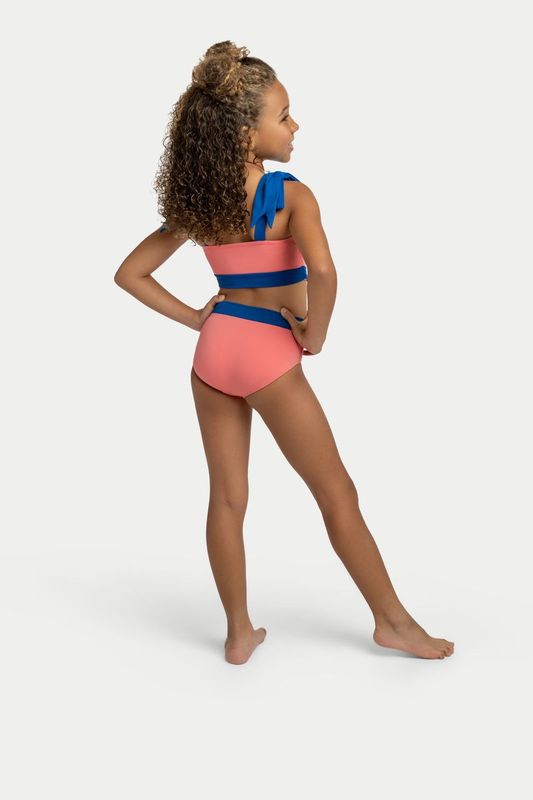 Roxie Riley Leotard Coral/Blue