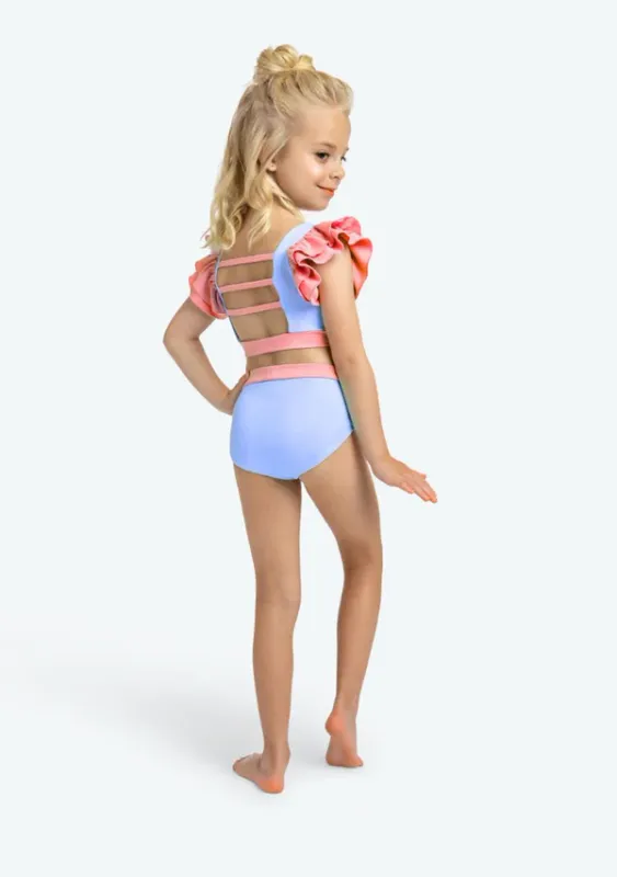 Roxie Lizzie Set Periwinkle/Coral