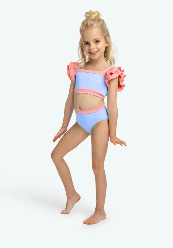 Roxie Lizzie Set Periwinkle/Coral