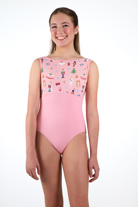 Suffolk Adult Nutcracker Pink Boat Neck Leotard (2903A)