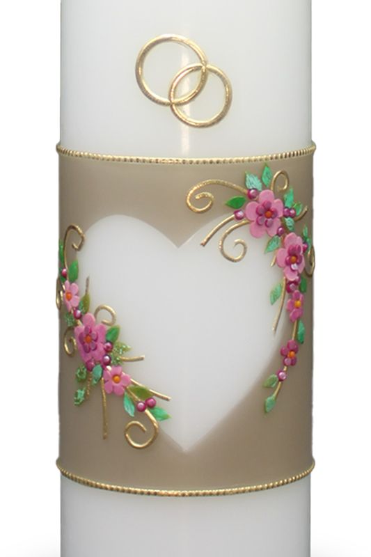 Hochzeitskerze "Herzblüte"