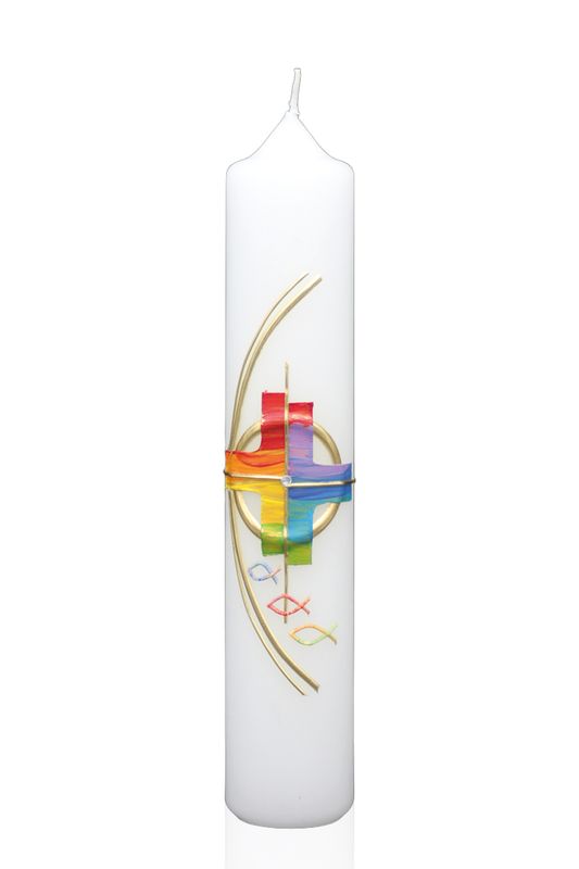 Taufkerze „Licht des Regenbogens“ Taufkerze „Licht des Regenbogens“